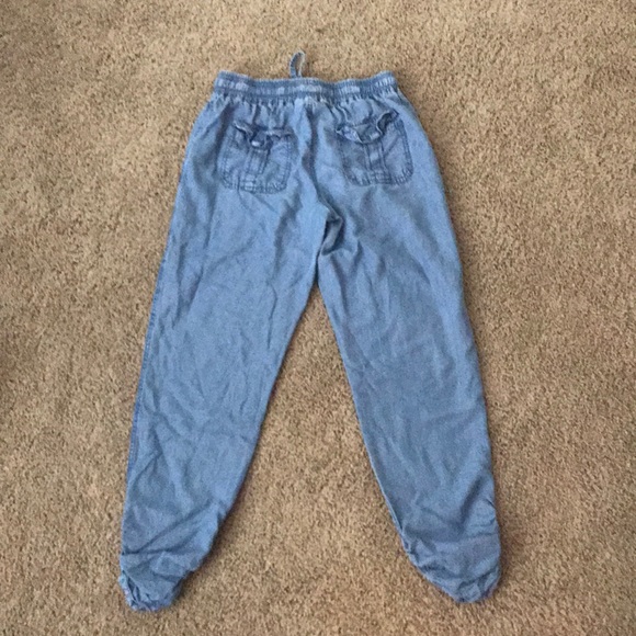Denim Linen Pants - Picture 2 of 2